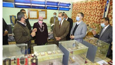 محافظ كفر الشيخ يفتتح فصلا للاستزراع السمكي بمدرسة قلين الزراعية | صور