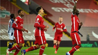 ليفربول يتقدم على وست بروميتش بهدف ماني في الشوط الأول