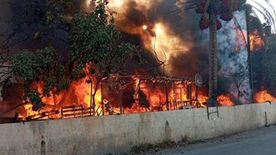 حريق بمخيم للاجئين السوريين في لبنان بعد شجار بالأيدي