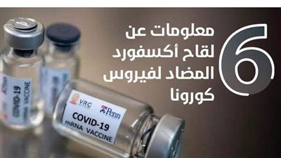 6 معلومات عن لقاح أكسفورد المضاد لفيروس كورونا..إنفوجراف