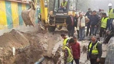 عودة المياه لمنطقة الزمالك