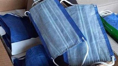 ضبط 60 ألف كمامة داخل شقة حولها أصحابها إلى مصنع في الغربية