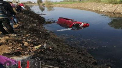 إصابة 11 شخصا فى انقلاب ميكروباص بترعة نواج في الغربية