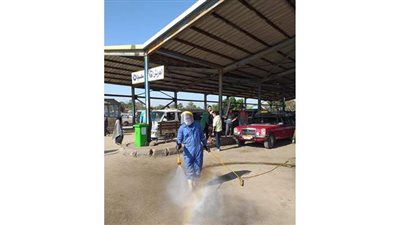 حملة لتطهير وتعقيم مواقف الإسماعيلية| صور