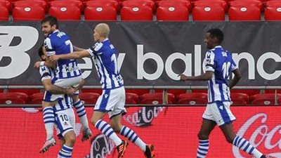 سوسيداد يفوزعلى بيلباو0/1 في ديربي الباسك بالدوري الإسباني