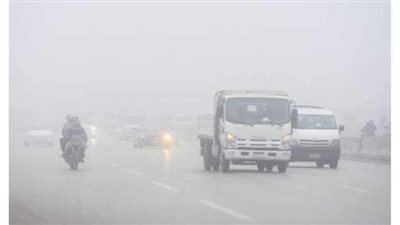 غلق طريق السويس الصحراوي في الاتجاهين بسبب الشبورة المائية