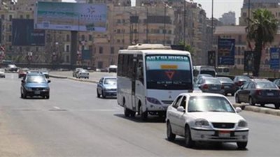 الحالة المرورية بشوارع القاهرة اليوم الجمعة من خلال 