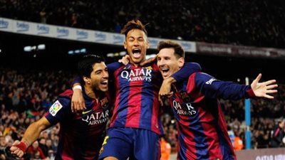 «ميسي ونيمار وسواريز» في هجوم برشلونة أمام سيلتا فيجو