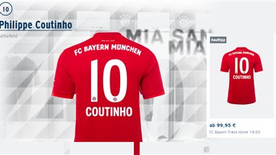 كوتينيو يوقع على قميص بايرن ميونخ لمعجبيه (فيديو وصور)