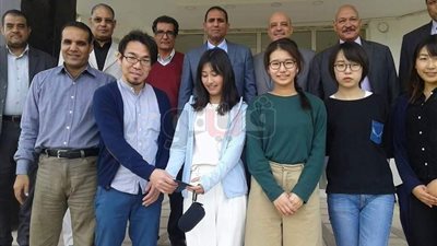 وفد ياباني يزور جامعة أسوان (صور)