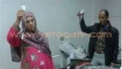 أهالي الأطفال المرضى بمستشفى فاقوس العام يحملون المحاليل بأيديهم