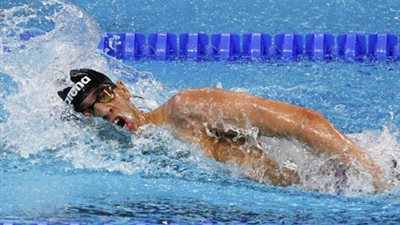 أحمد سالم يفوز ببرونزية ٢٠٠ متر فراشة بالألعاب الأفريقية