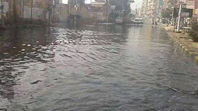 انقطاع المياه عن المرج الغربية بسبب كسر بخط «الشيخ منصور»