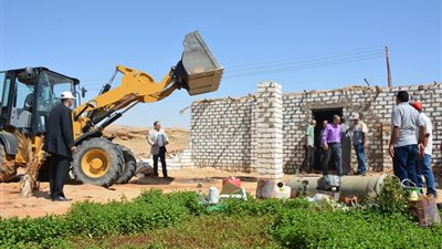 تنفيذ 32 قرار إزالة تعديات واستعادة 967 فدانا في الوادي الجديد