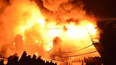 النيابة تطلب تقدير الخسائر الناجمة عن حريق مصنع إسفنج بأكتوبر