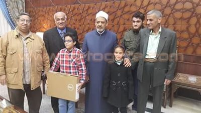 شيخ الأزهر يستقبل الفائزين بمسابقة مجلة نور للأطفال
