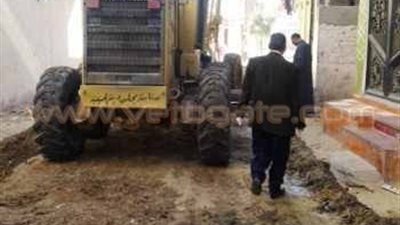 بالصور.. حملة نظافة وتمهيد للطرق بالحسينية