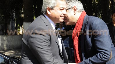 بالصور.. رئيس نادي وادي دجلة يستقبل وزير الرياضة