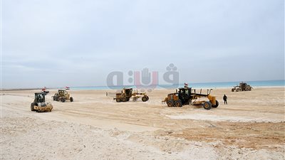 تفاصيل تنفيذ مرافق شواطئ العلمين الجديدة (صور)