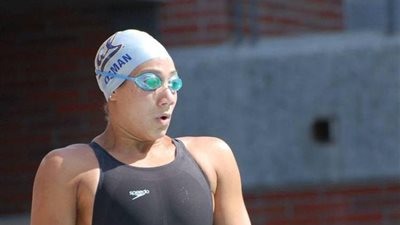 فريدة عثمان تفوز بفضية السباحة ٥٠ متر حرة بألعاب أفريقيا