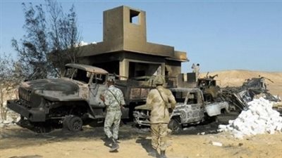 بناء كمين جديد بمنطقة كرم القواديس جنوب الشيخ زويد