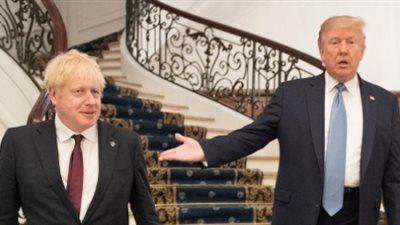 10 صور ساخرة لترامب وجونسون خلال مشاركتهما بقمة 