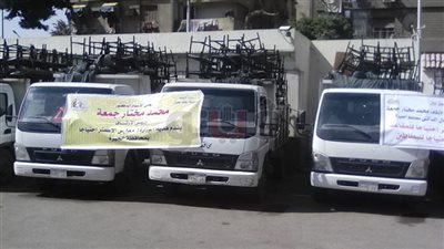 «الدالي» يستقبل وزير الأوقاف لتسليم 500 بطانية و150 مقعدا