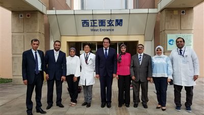 عبدالغفار يلتقي وفدا طبيا مصريا موفدا للتدريب على عمليات زراعة الرئة المتقدمة بطوكيو