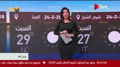 الأرصاد: طقس اليوم مائل للحرارة.. والقاهرة تسجل 26 درجة (فيديو)