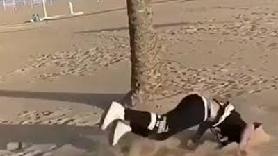 سقوط مروع لشاب حاول استعراض مهاراته في القفز (فيديو)