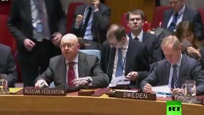 بث مباشر.. جلسة مجلس الأمن للتصويت على قرار الهدنة في سوريا