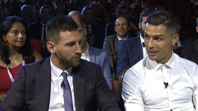تفاصيل حديث رونالدو عن علاقته بميسي في حفل الاتحاد الأوروبي