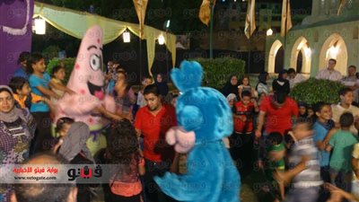 بالصور.. بكار وبوجى وطمطم بركن الأطفال في ليالى المحروسة