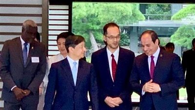 3 صور ترصد استقبال إمبراطور اليابان للسيسي بقصر طوكيو