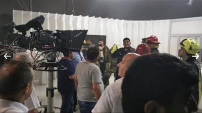 حريق هائل في تليفزيون لبنان الحكومي وقطع البث المباشر‎‎ (صور)