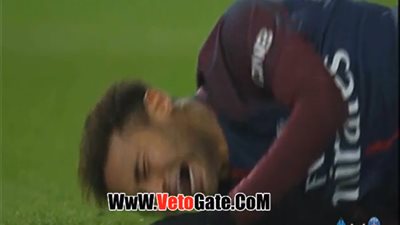 إصابة خطيرة لنيمار في كلاسيكو باريس سان جيرمان ومارسيليا (فيديو)