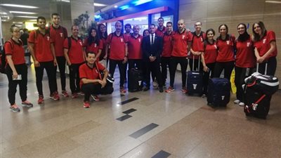 البعثة الرسمية لدورة الألعاب الأفريقية تصل مطار القاهرة