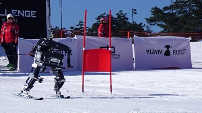 منافسة تزلج للروبوتات بكوريا الجنوبية على هامش الأولمبياد