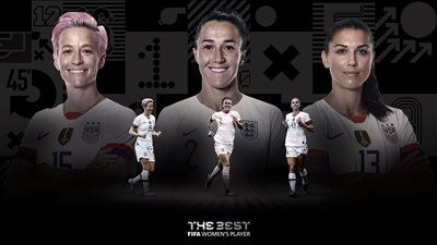 3 لاعبات يتنافسن على جائزة الأفضل في العالم 2019