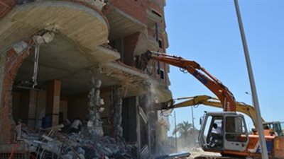 حملة مكبرة لإزالة التعديات في دمياط الجديدة
