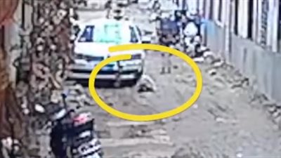 جد يسحق حفيدته تحت عجلات سيارته (فيديو)