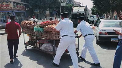 ضبط 23 متهما ورفع 175 حالة إشغال طريق بالمنطقة الأثرية في الهرم