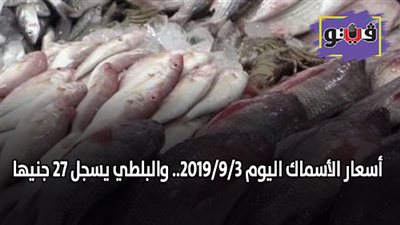 أسعار الأسماك اليوم 2019/9/3.. والبلطي يسجل 27 جنيها