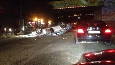 فتح طريق دائري المعادي أمام السيارات بعد رفع آثار حادث التصادم