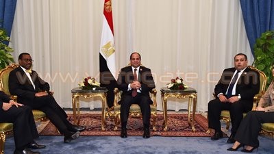 السيسي يلتقي رئيس بنك التنمية الأفريقي.. يبحثان سبل تنمية المشروعات الصغيرة.. يؤكدان أهمية القطاع الزراعي في مصر.. يتفقان على تمويل مشروعات مشتركة.. وإطلاق مبادرة تهدف إلى توظيف الشباب في أفريقيا