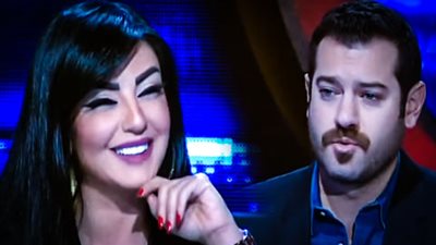 بالفيديو.. وصلة غزل متبادلة بين راغدة شلهوب وعمرو يوسف على الهواء