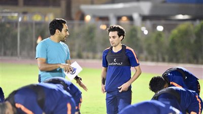 الظهور الأول وبرنامج تأهيلي لأيمن حفني بتدريبات المقاصة (صور)