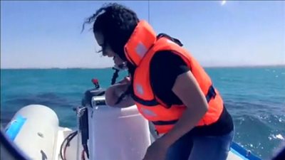 بالفيديو.. سما المصري تفقد الوعي في «رامز قرش البحر»