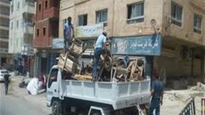 حملة لإزالة الإشغالات في حدائق أكتوبر