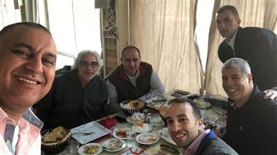 أحمد شوبير يقيم عزومة لناجي ونبيه بالأهلي (صور)